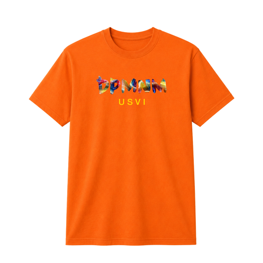 Unisex Orange VI Madras Tee