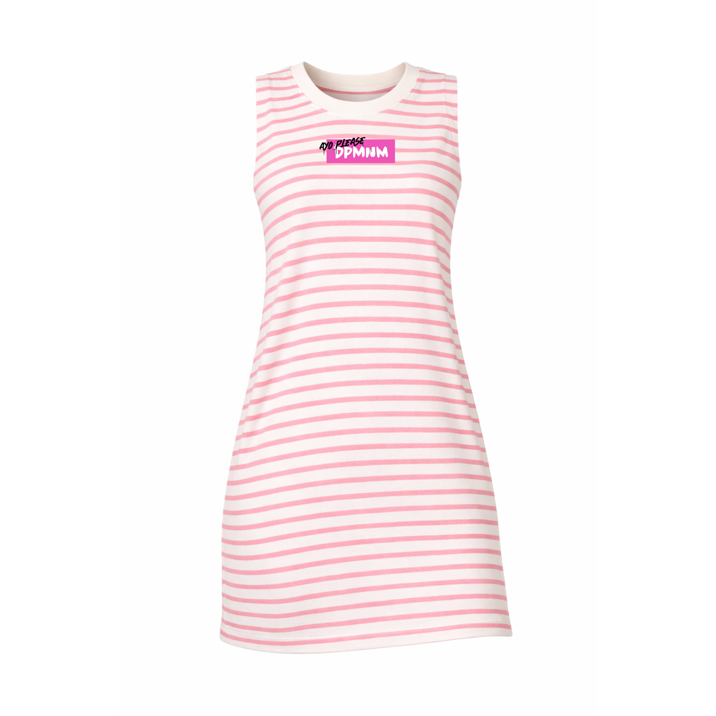 Pink Stripe DPMNM Mini Dress w/ Pockets