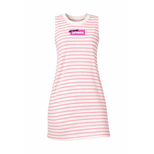 Pink Stripe DPMNM Mini Dress w/ Pockets