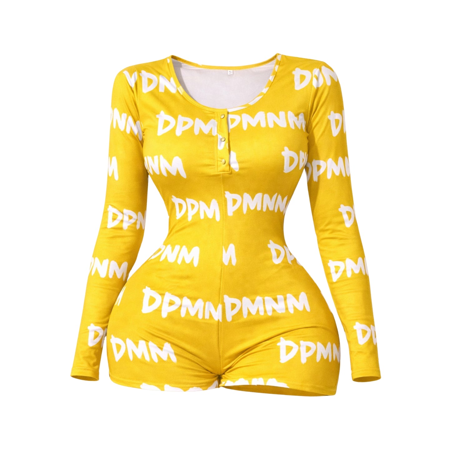 Women's Yellow Pajama Onesie | Long Sleeve
