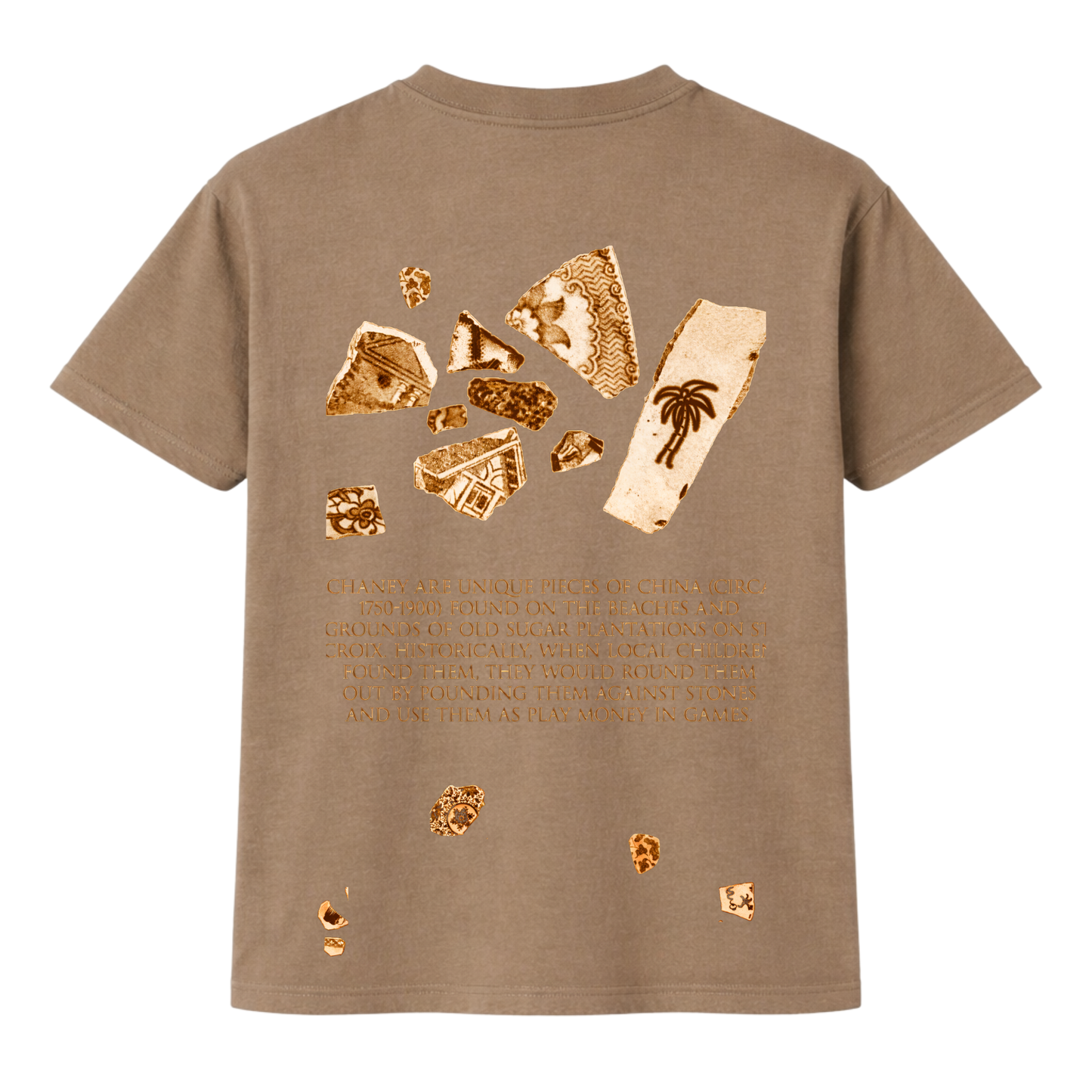Unisex Faded Brown Chaney Tee