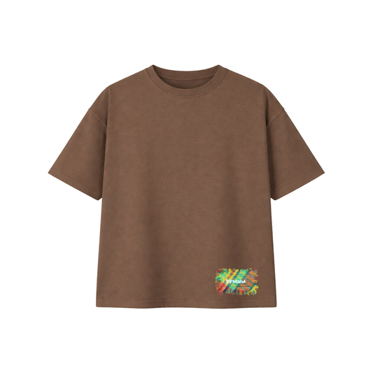 Unisex Mocha Madras Patch | Oversized