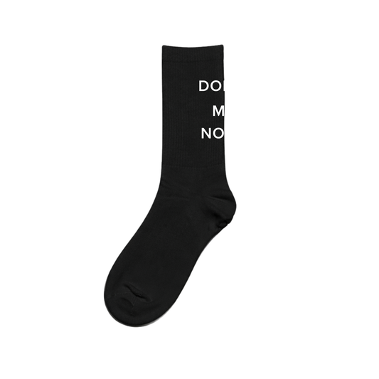 Vert Type Black Socks