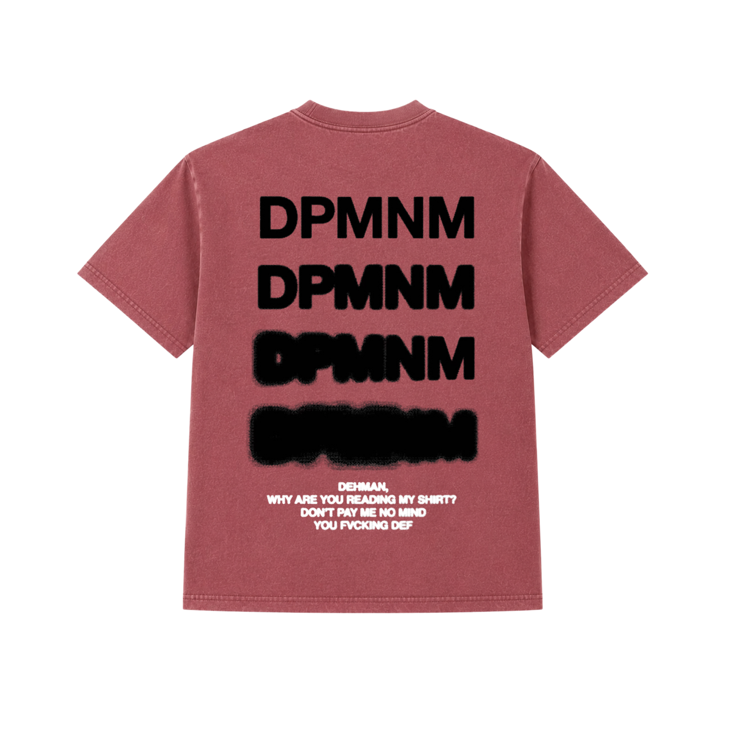 1 of 1 Faded Maroon Heavyweight Blur Tee | Extra Large