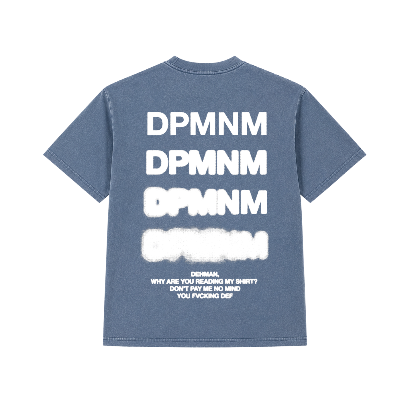 Unisex Faded Denim Blur Tee