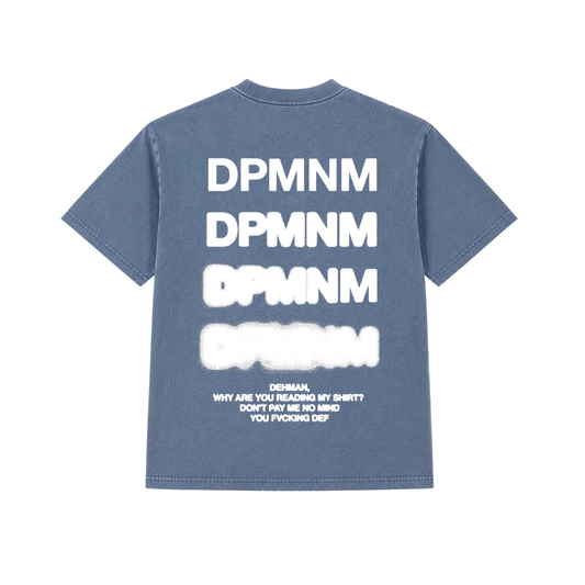Unisex Faded Denim Blur Tee