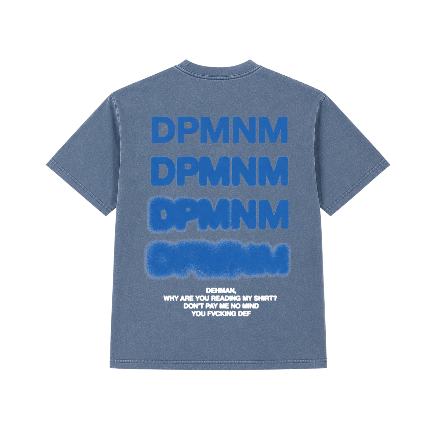 1 of 1 Faded Denim Heavyweight Blur Tee | Extra Large