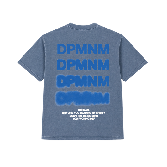 1 of 1 Faded Denim Heavyweight Blur Tee | Small