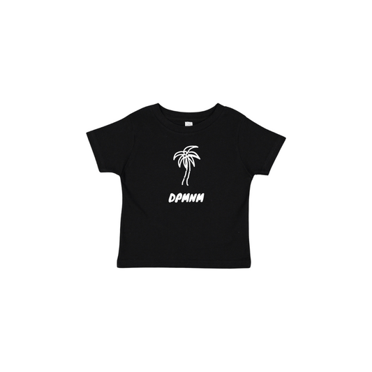 Toddler Palm Bubble Black Tee