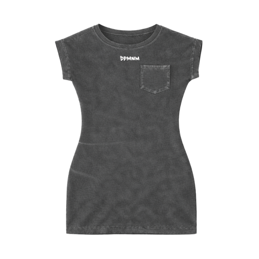 Faded Black DPMNM Mini Dress W/ Pockets