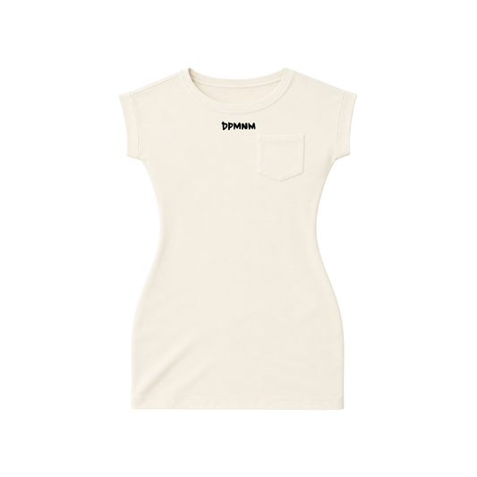 Cream DPMNM Mini Dress W/ Pockets