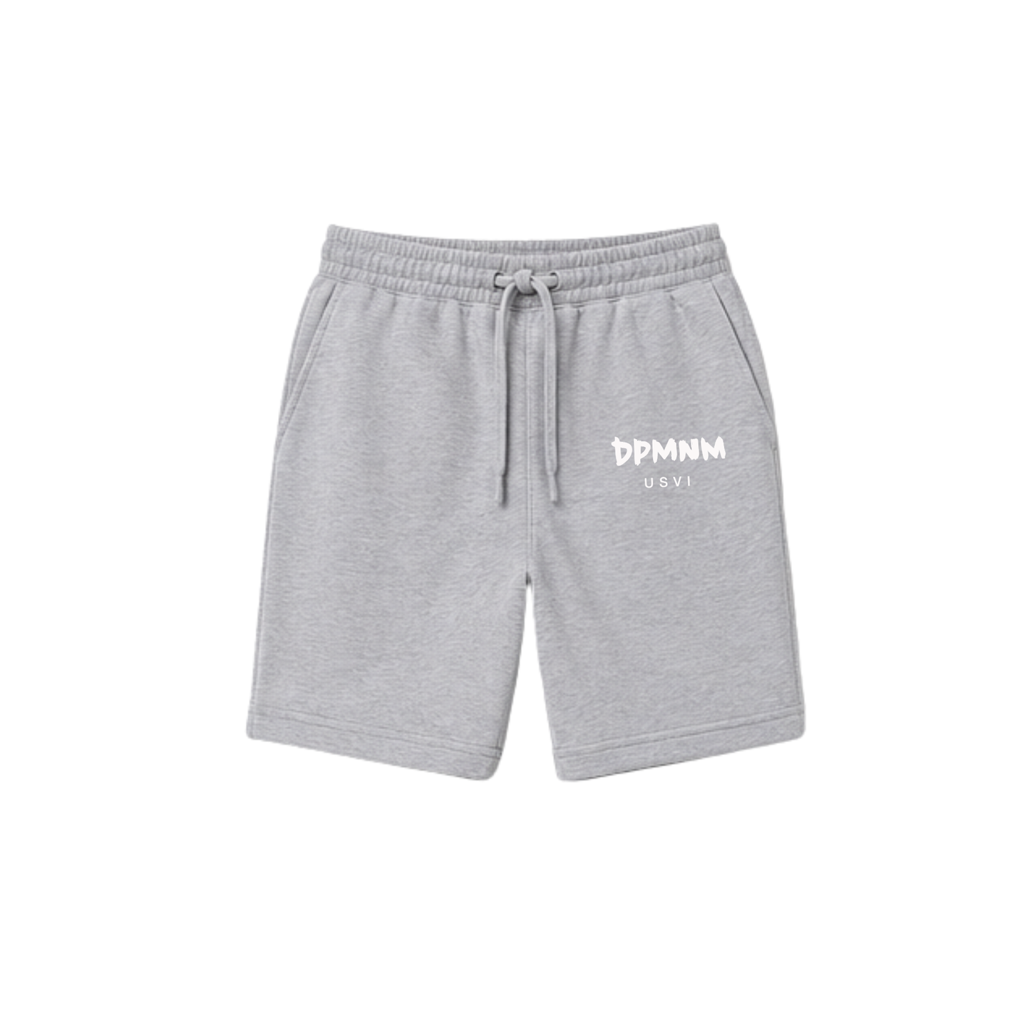 Men's Heather Gray Embroidered Fleece Shorts
