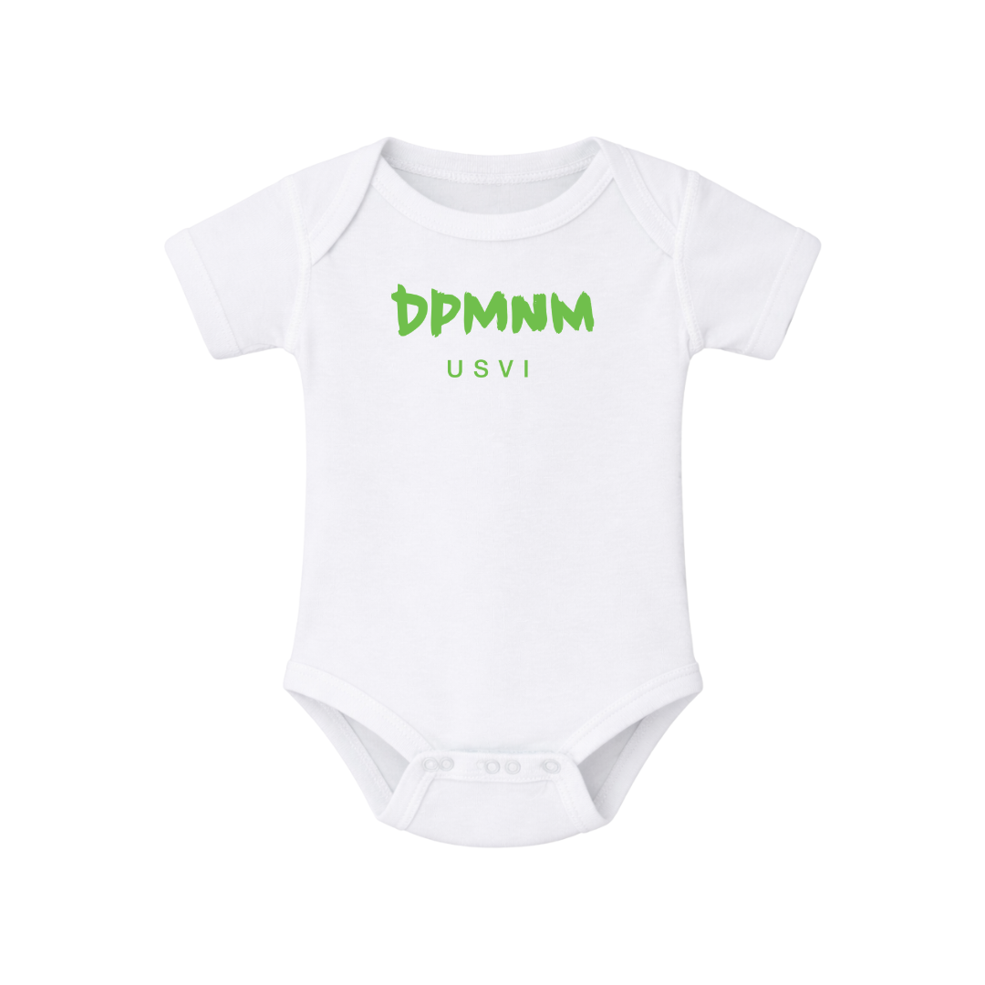 Toddler White | Green Onesie