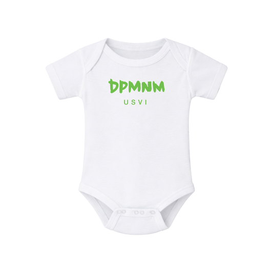 Toddler White | Green Onesie