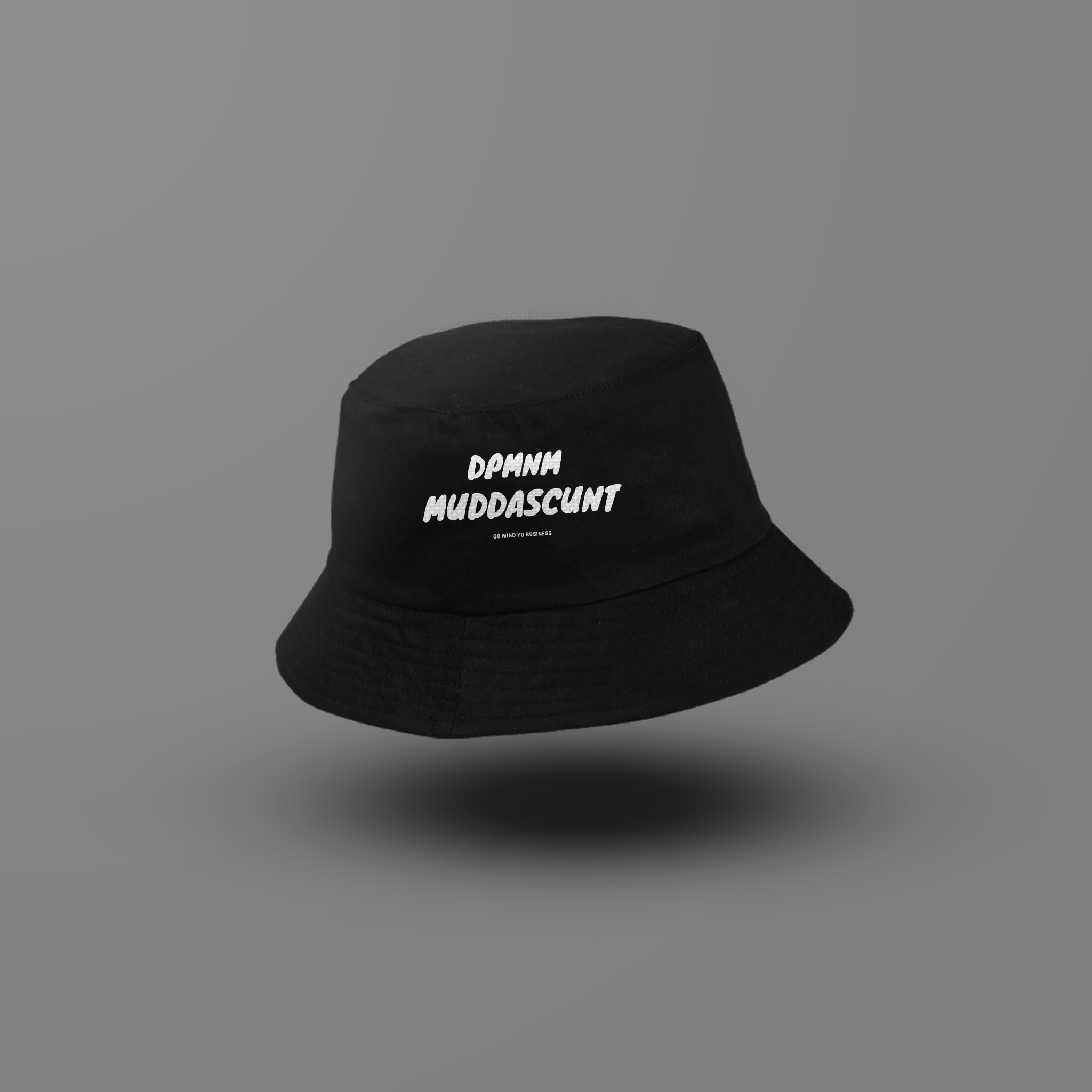 Black MS Bucket Hat (Front and Back)