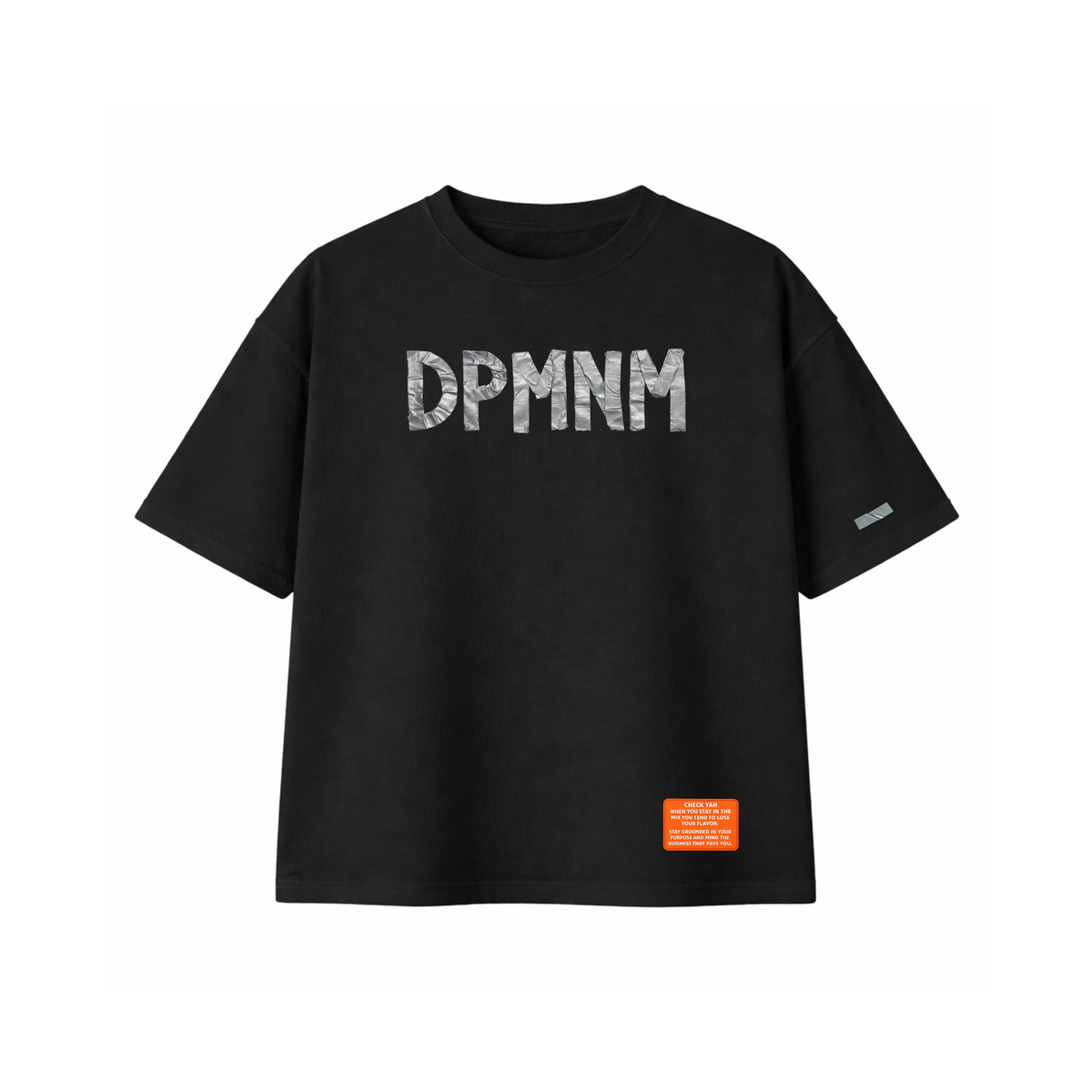 Unisex Black Duct Tape | Oversized Tee