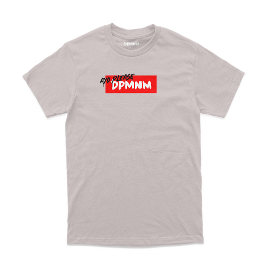Unisex Gray Ayo Please Box Logo Tee