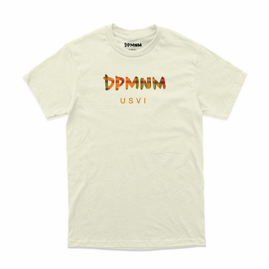 Unisex Beige Madras Tee