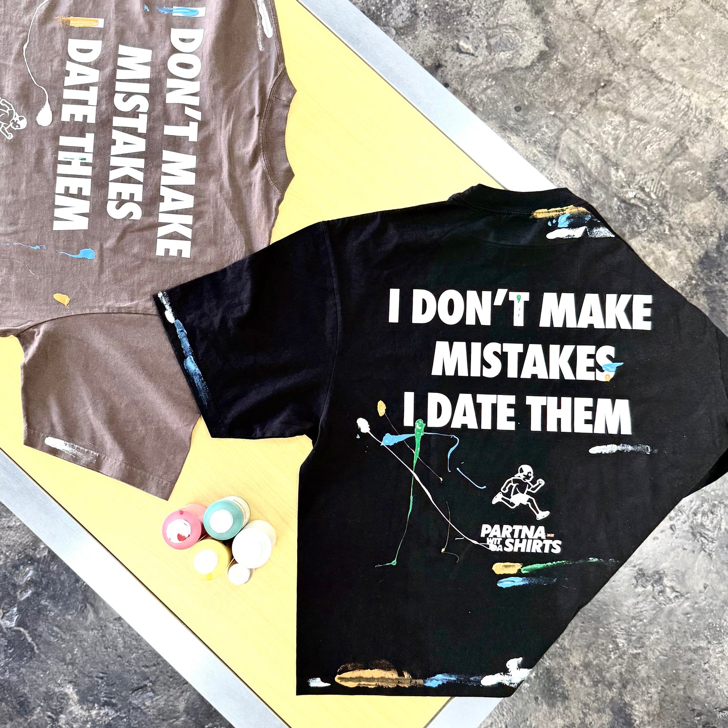 (Pre-Order) Unisex 1-of-1 Black "Partna Wid Da Shirts" | Oversized