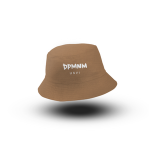 Khaki Bucket Hat (Front and Back)