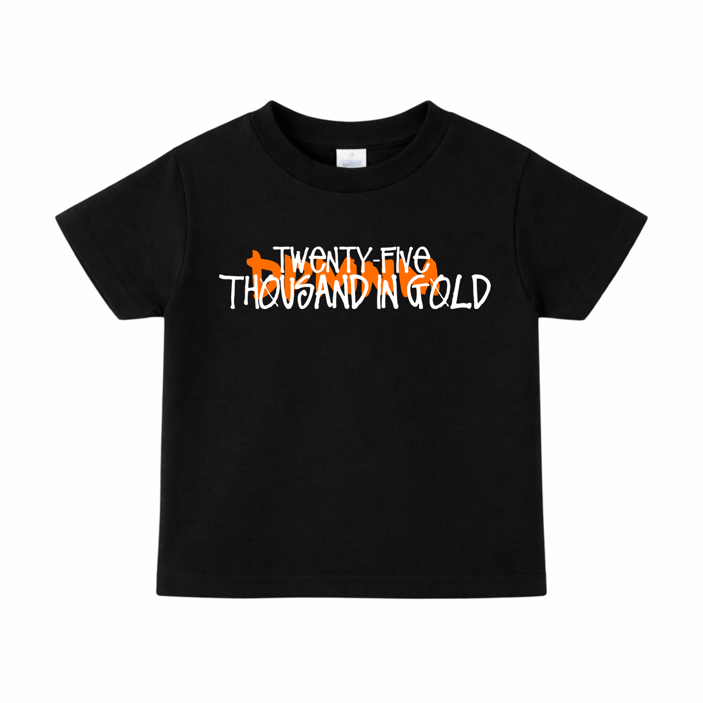 Kids 25K Black Tee