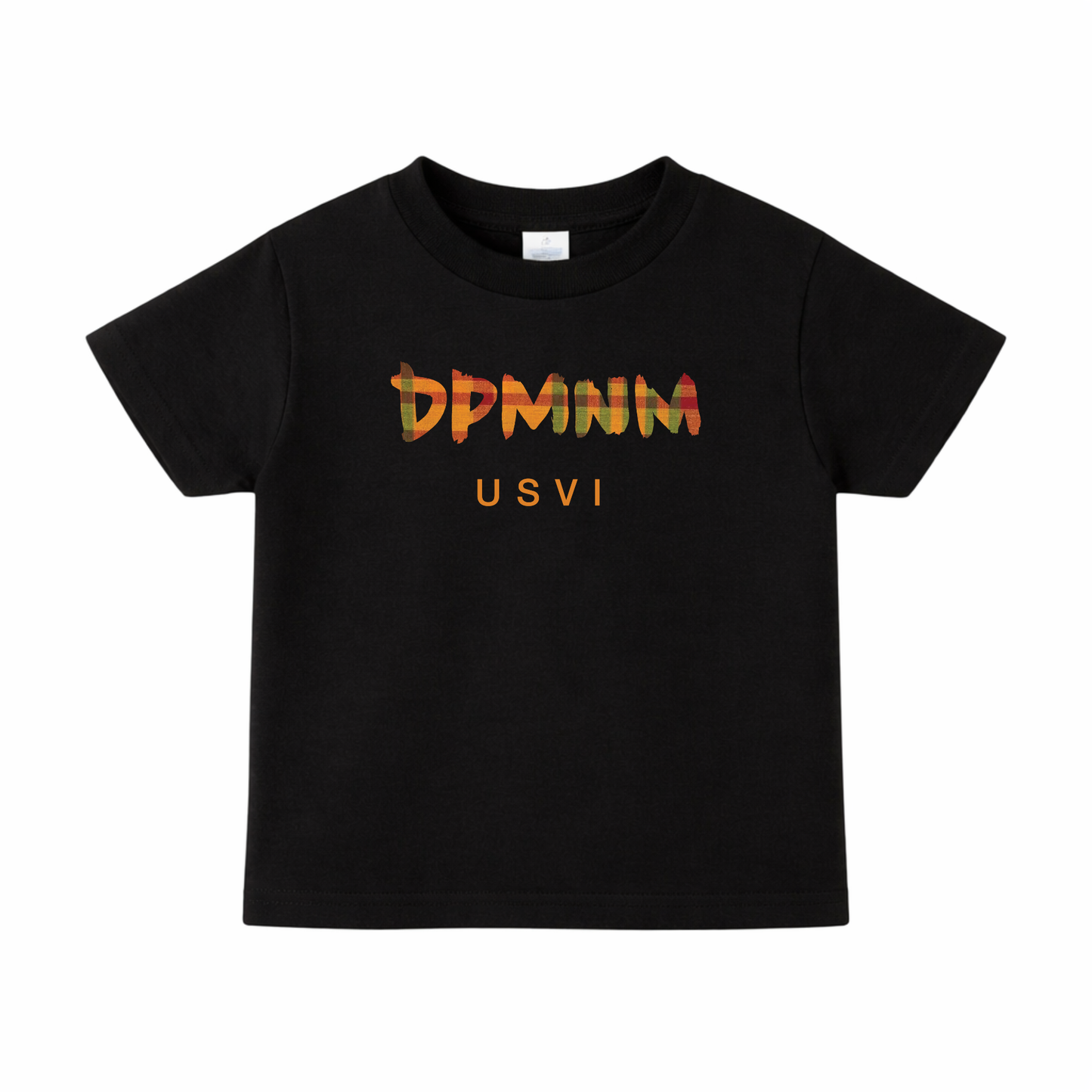 Kids Black Madras Tee