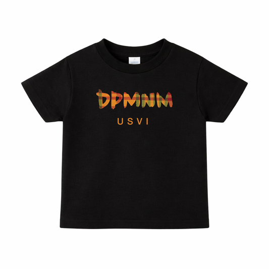 Kids Black Madras Tee