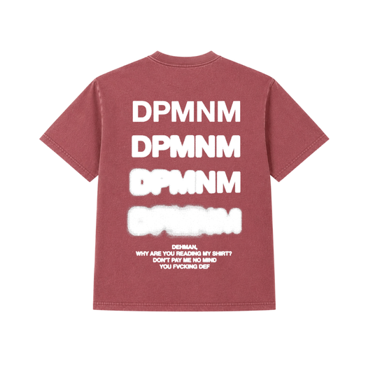 Unisex Faded Maroon Blur Tee