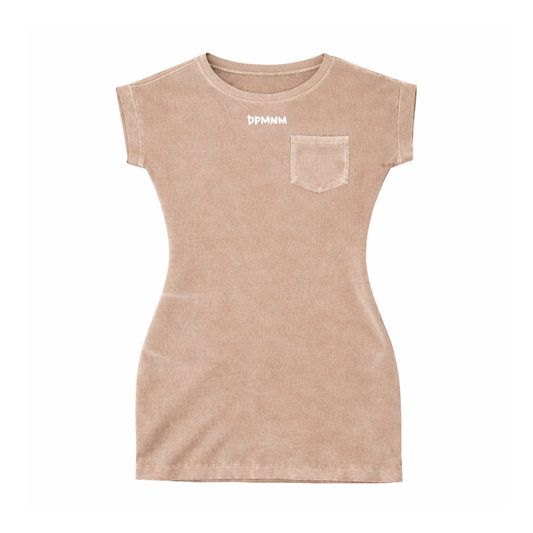 Mocha DPMNM Mini Dress W/ Pockets