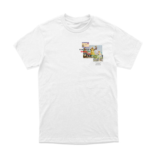 Unisex White Vintage Tee