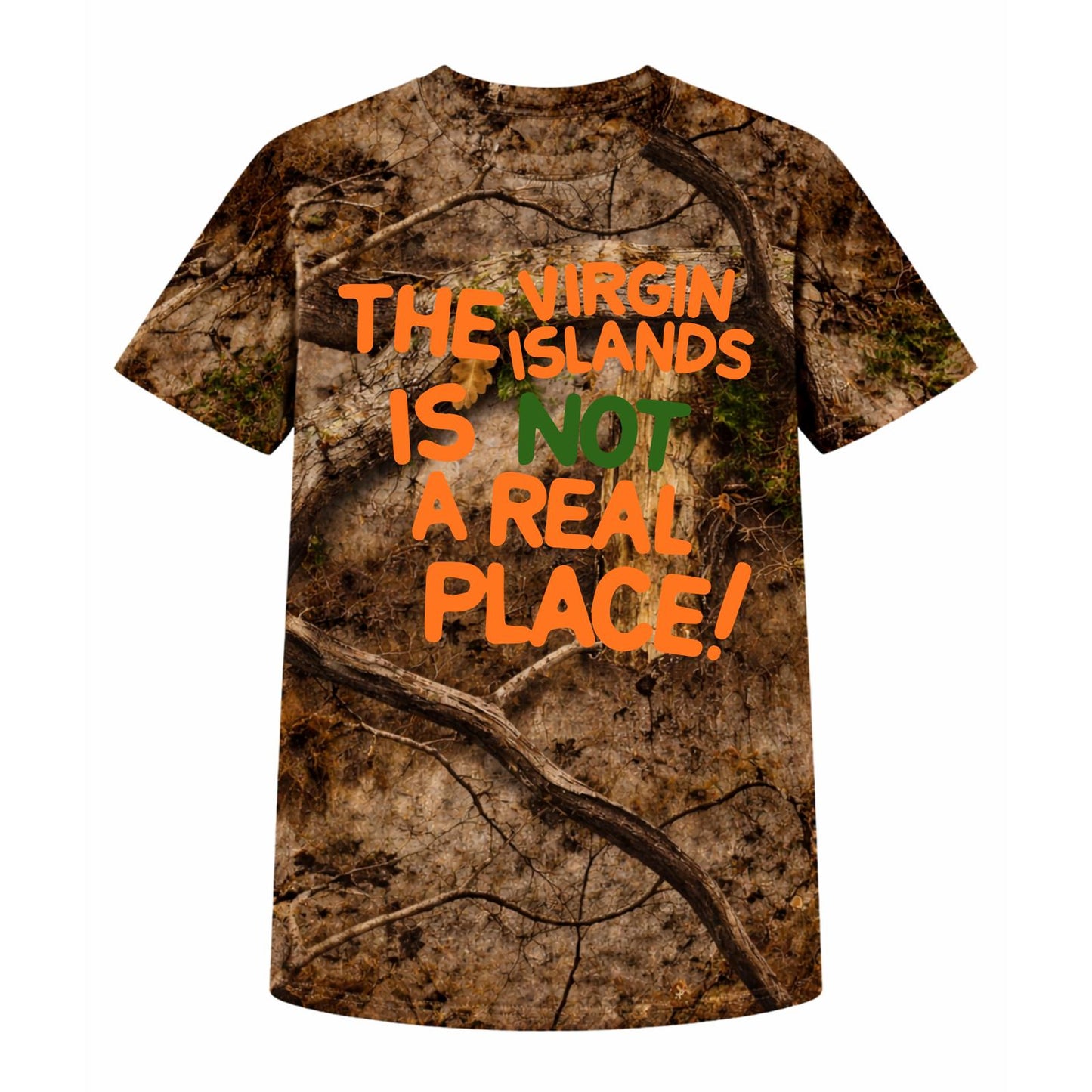 Unisex VI Not A Real Place Camo tee