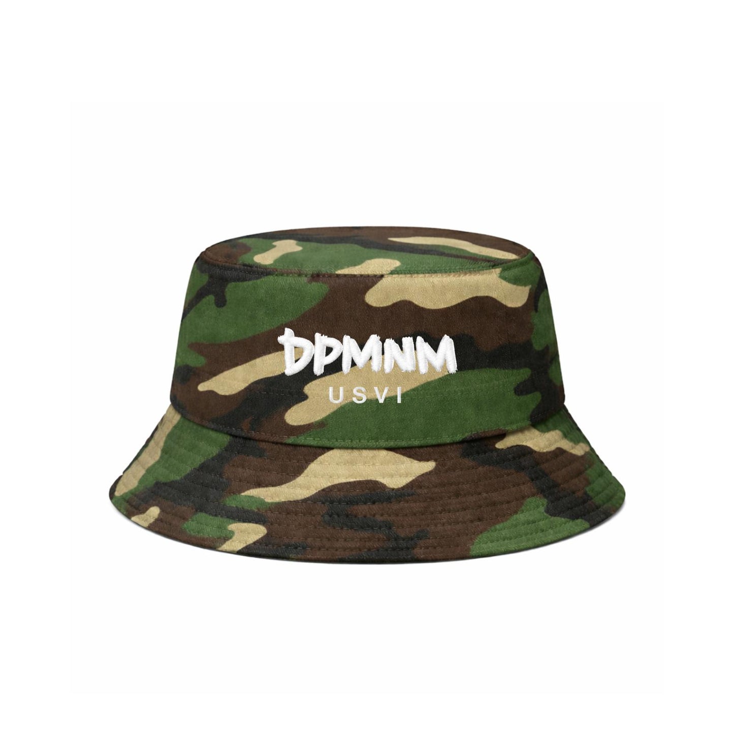 Camo Embroidered DPMNM USVI Bucket Hat
