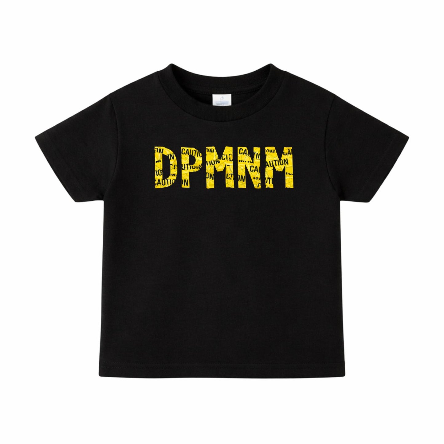 Kids Black Caution Tape tee
