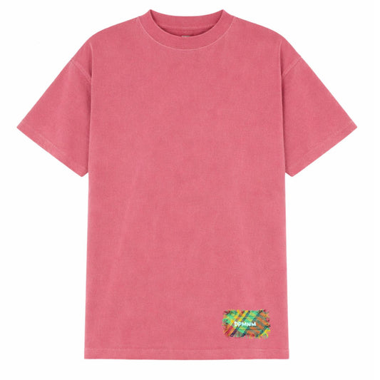 1 of 1 Oversized Faded Coral Madras Patch tee