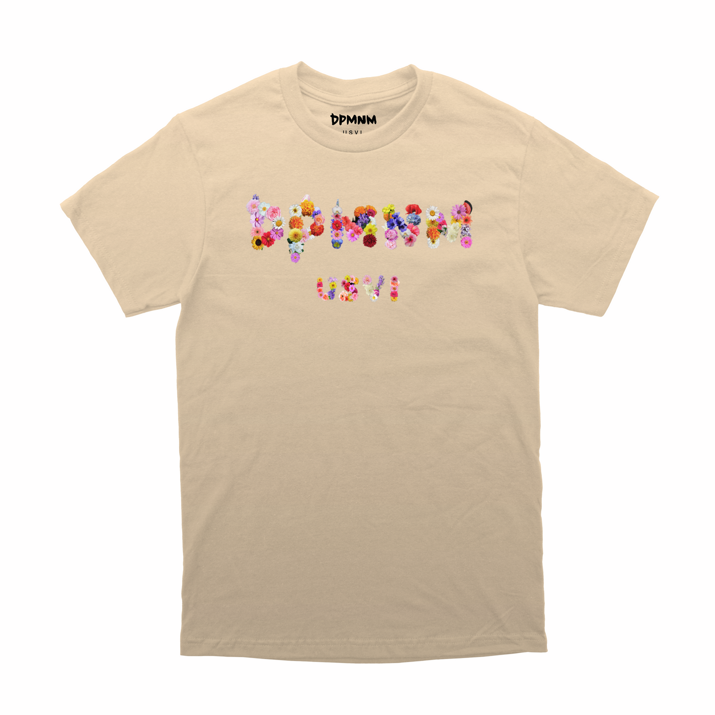 Unisex Tan Palm Bouquet Tee