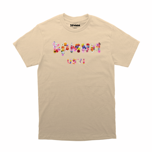 Unisex Tan Palm Bouquet Tee