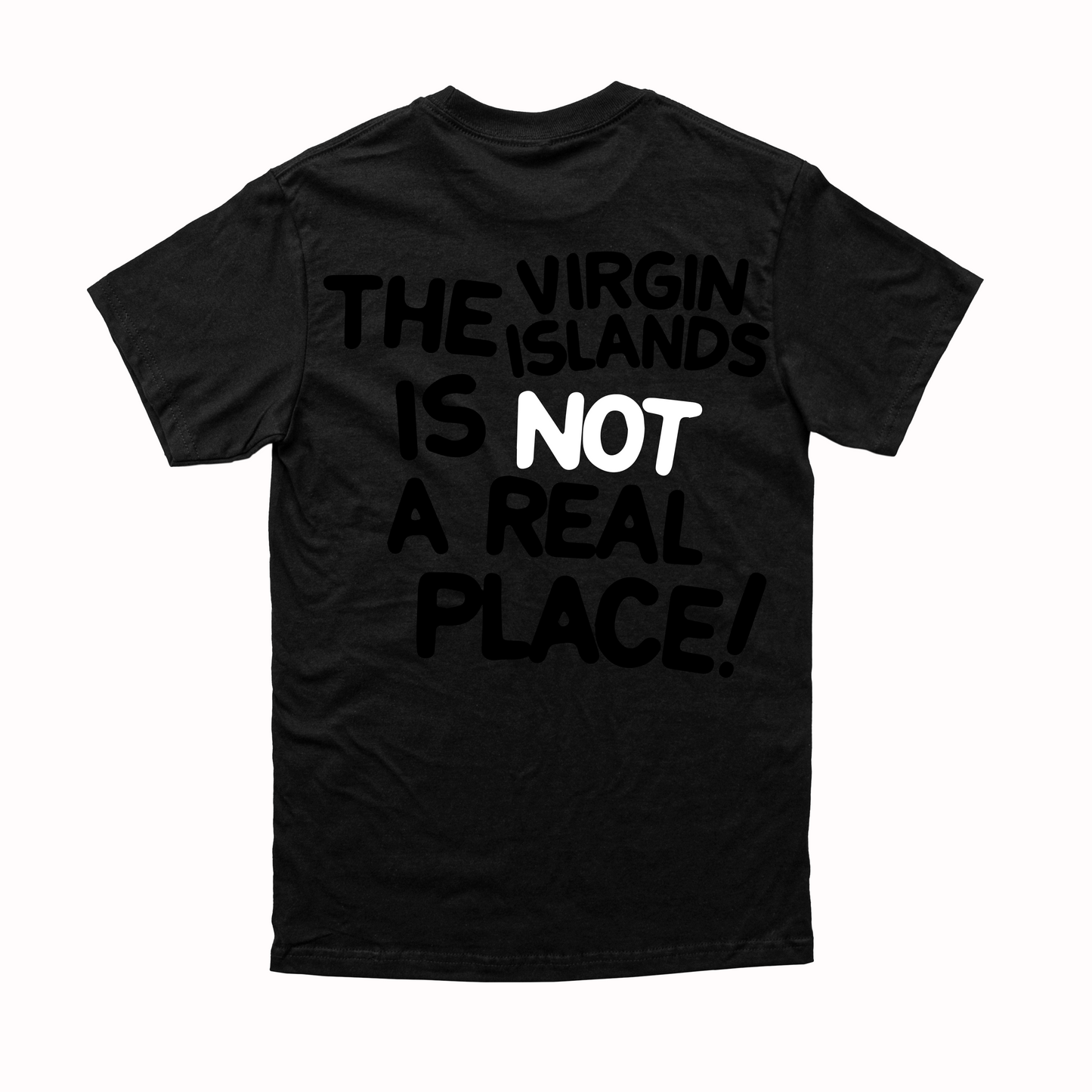 Unisex Black | White The VI is Not a Real Place Tee