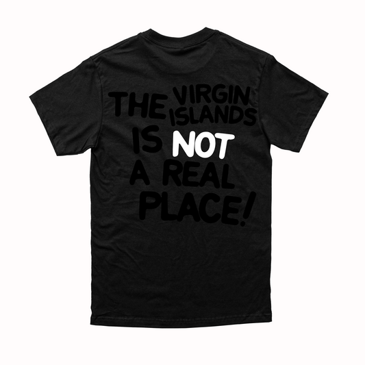 Unisex Black | White The VI is Not a Real Place Tee