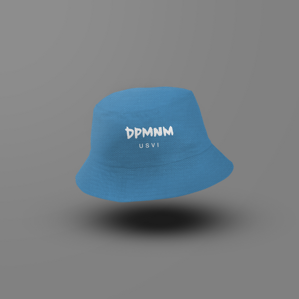 Light Blue Bucket Hat (front and back)