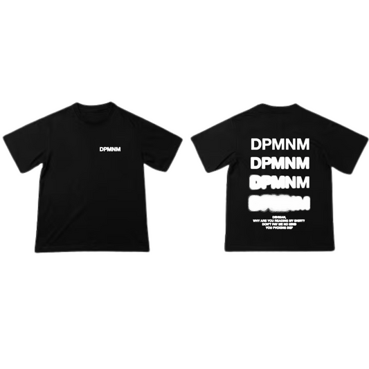 Unisex Faded Black Blur Tee | Oversized