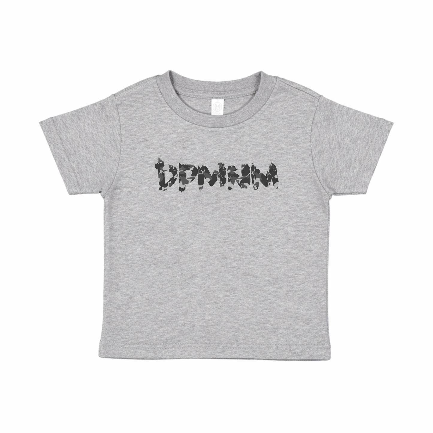 Toddler Gray Camo | Gray Tee